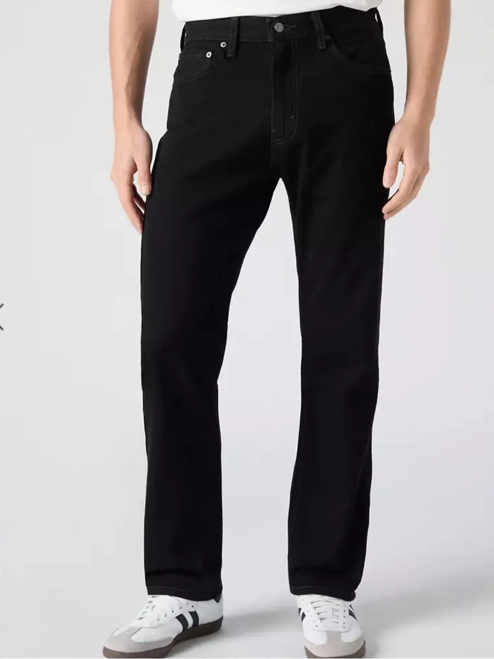 NWT Men's Levi's 505 Regular jean black 42 X 34 Big and Tall zip fly straight